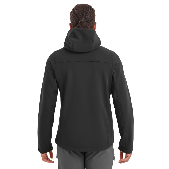 Kurtka MONTANE Men's Windjammer XPD Hooded Softshell Jacket black