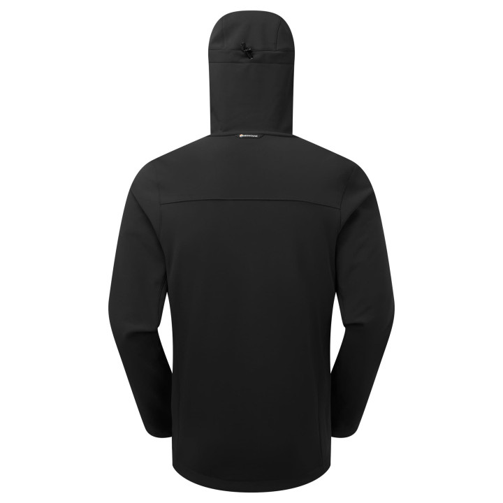 Kurtka MONTANE Men's Windjammer XPD Hooded Softshell Jacket black