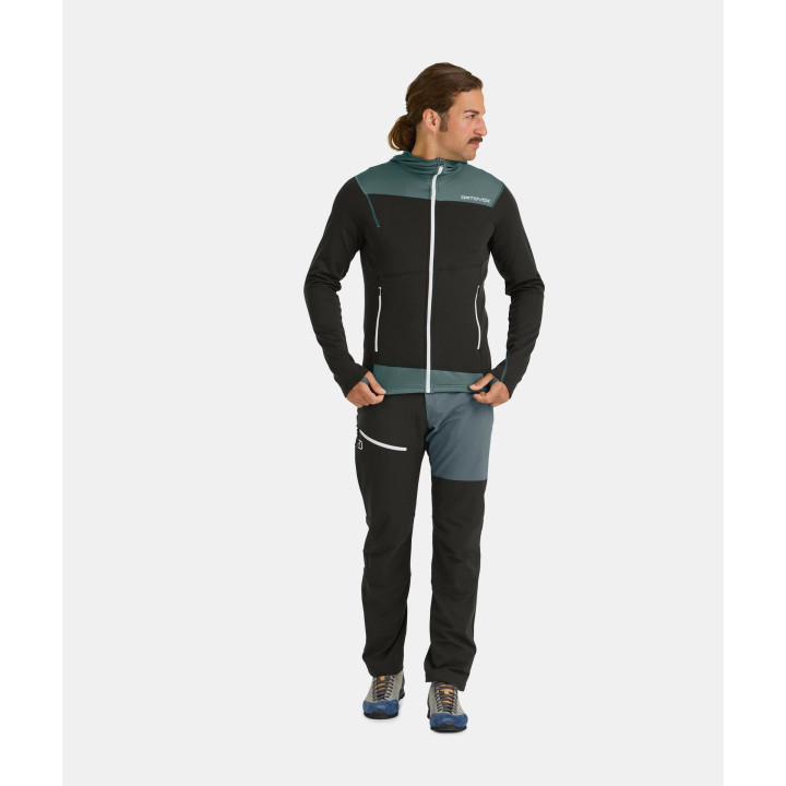 Bluza ORTOVOX FLEECE LIGHT JACKET clay orange
