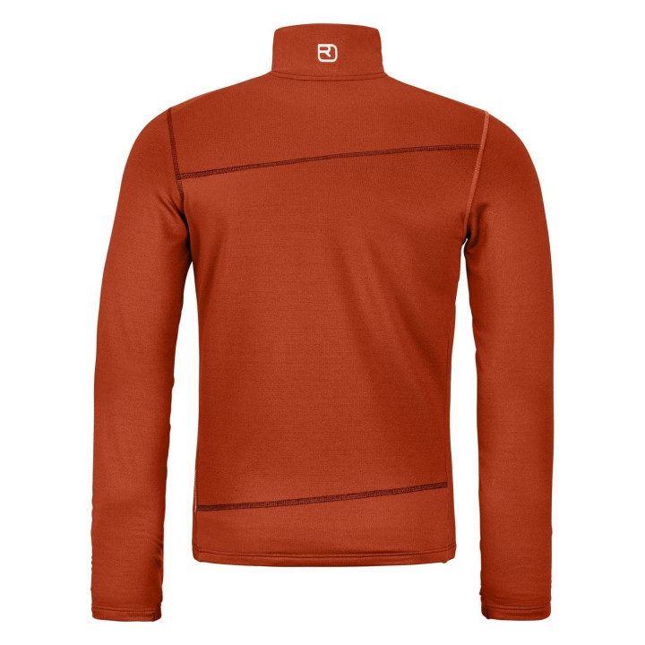 Bluza ORTOVOX FLEECE LIGHT JACKET clay orange