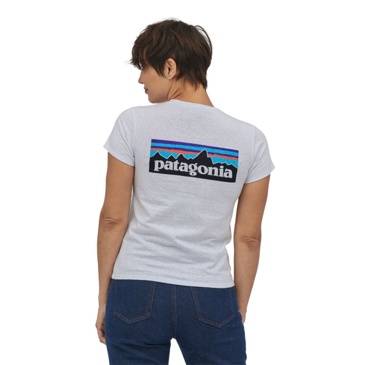 Koszulka PATAGONIA W's P-6 Logo Responsibili-Tee white