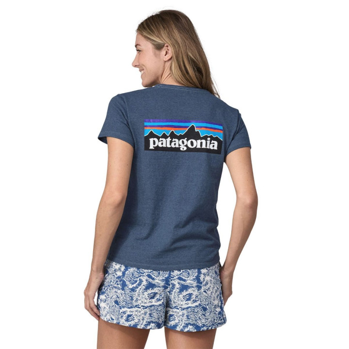 Koszulka PATAGONIA W's P-6 Logo Responsibili-Tee utility blue