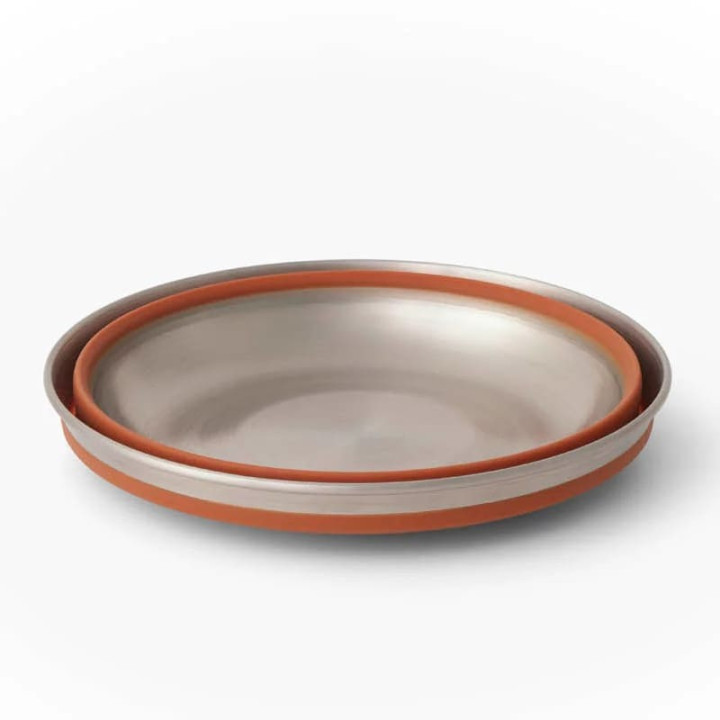 Składany talerz SEA TO SUMMIT Detour Stainless Steel Collapsible Bowl bombay brown