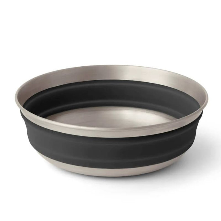 Składany talerz SEA TO SUMMIT Detour Stainless Steel Collapsible Bowl beluga grey