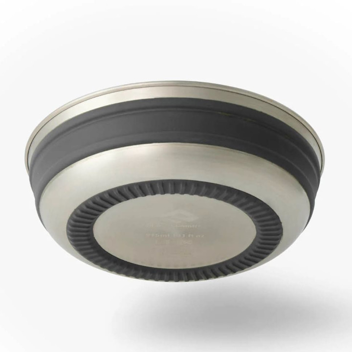 Składany talerz SEA TO SUMMIT Detour Stainless Steel Collapsible Bowl beluga grey