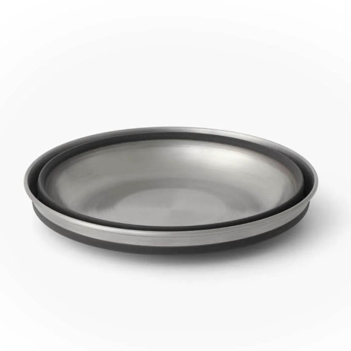 Składany talerz SEA TO SUMMIT Detour Stainless Steel Collapsible Bowl beluga grey