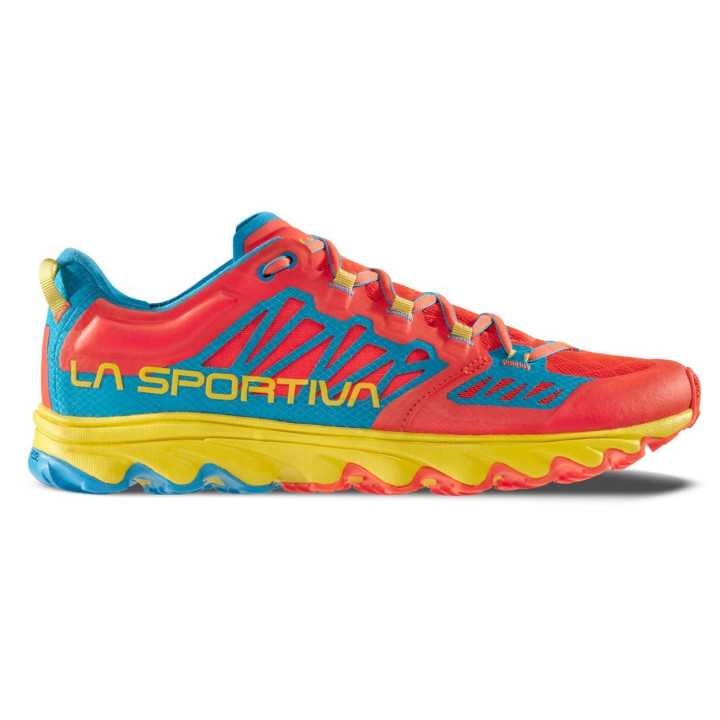 Buty LA SPORTIVA Helios III cherry tomato/tropic blue