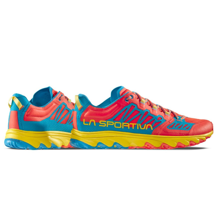 Buty LA SPORTIVA Helios III cherry tomato/tropic blue