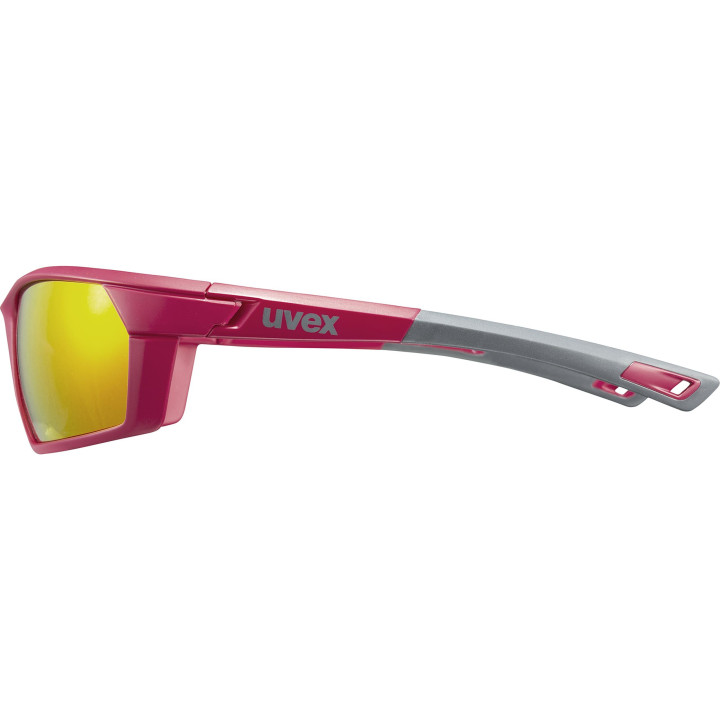 Okulary UVEX Sportstyle 225 Pola red grey mat