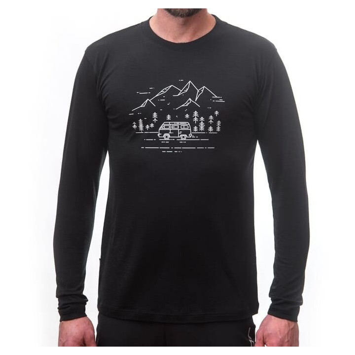 Koszulka SENSOR MERINO AIR TEE SS Men black