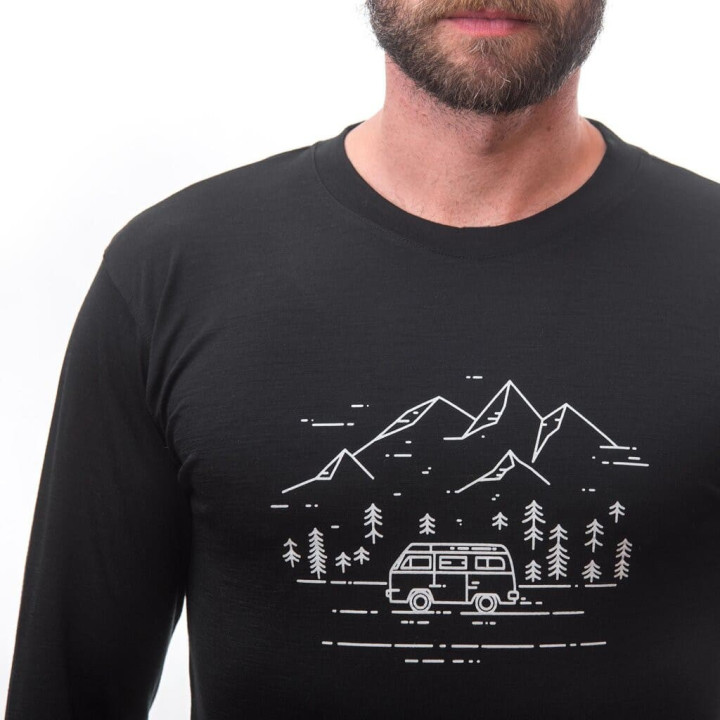 Koszulka SENSOR MERINO AIR TEE SS Men black