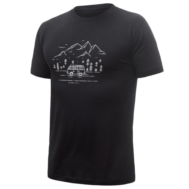 Koszulka SENSOR MERINO AIR TEE SS Men black
