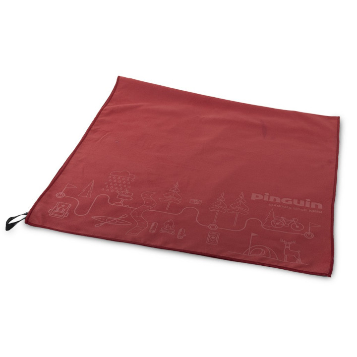 Ręcznik szybkoschnący PINGUIN Micro Towel Mapa red
