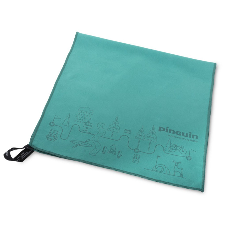 Ręcznik szybkoschnący PINGUIN Micro Towel Mapa petrol green