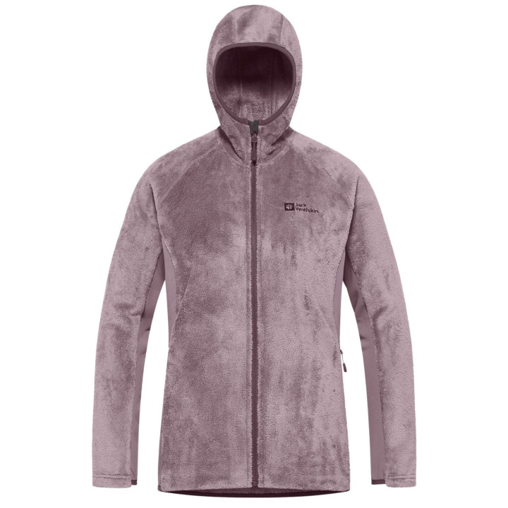 Bluza polarowa JACK WOLFSKIN Rotwand Hooded Fz W wild blossom