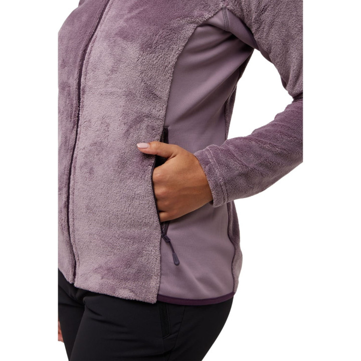 Bluza polarowa JACK WOLFSKIN Rotwand Hooded Fz W wild blossom