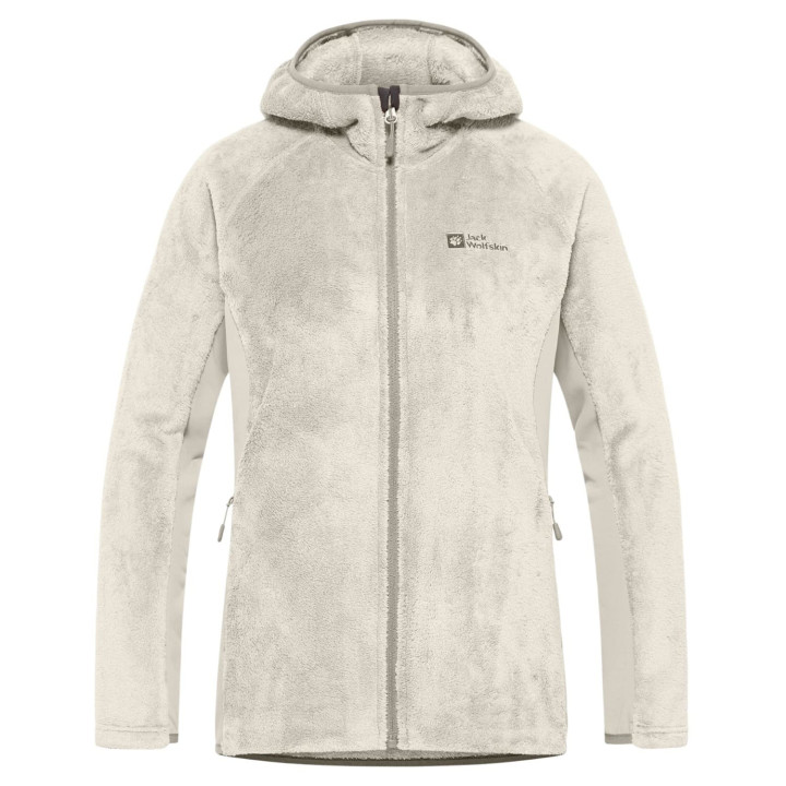Bluza polarowa JACK WOLFSKIN Rotwand Hooded Fz Women seal