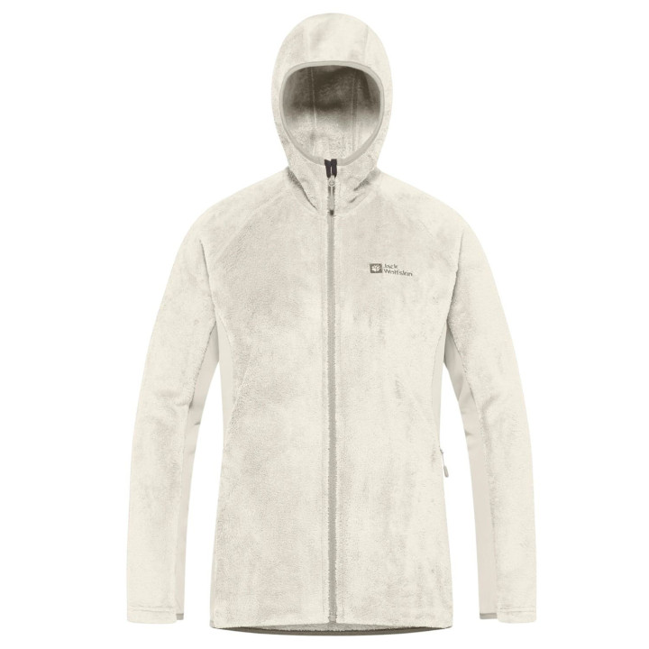 Bluza polarowa JACK WOLFSKIN Rotwand Hooded Fz Women seal