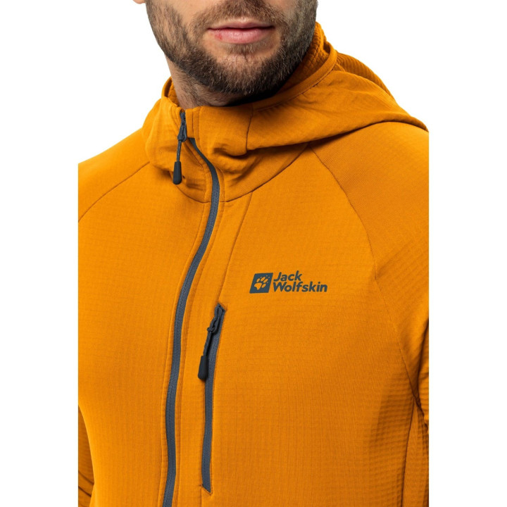 Bluza polarowa JACK WOLFSKIN Kolbenberg Hooded Fz M safflower