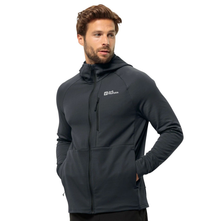 Bluza polarowa JACK WOLFSKIN Kolbenberg Hooded Fz M phantom
