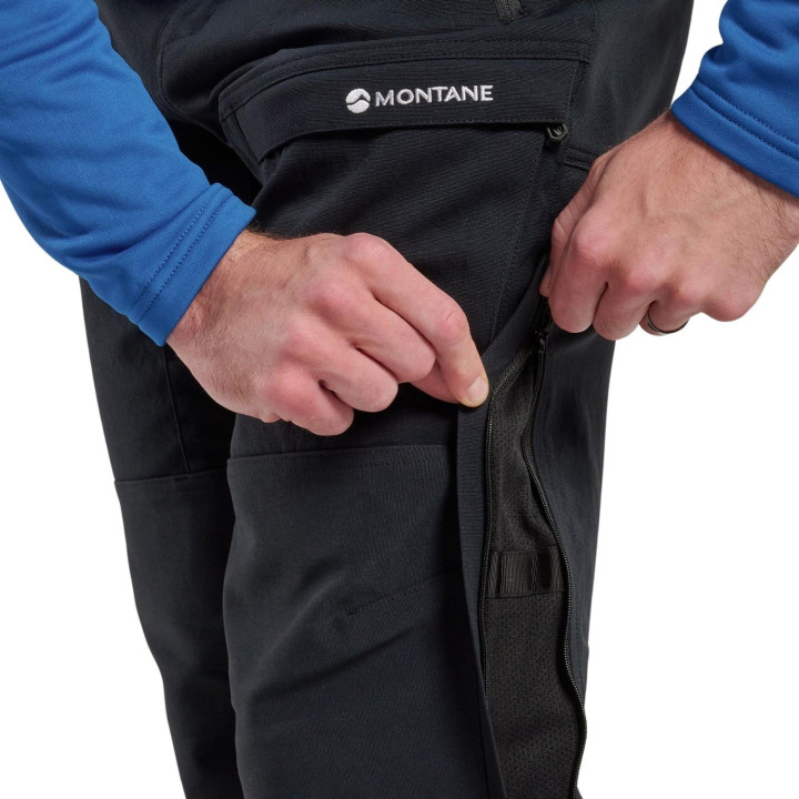 Spodnie softshell MONTANE Terra XT Pants Regular black