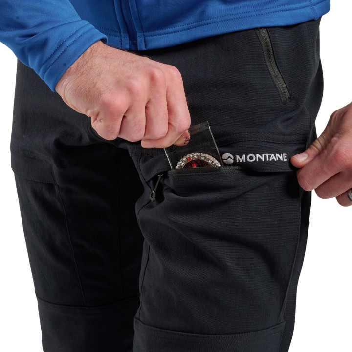 Spodnie softshell MONTANE Terra XT Pants Regular black