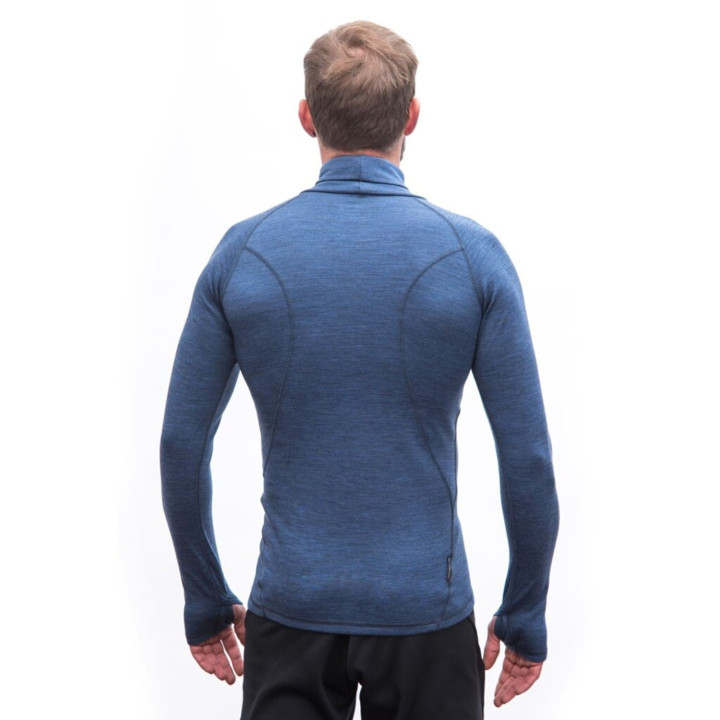 Koszulka SENSOR Merino Bold Tee LS Roll Neck Men cool blue