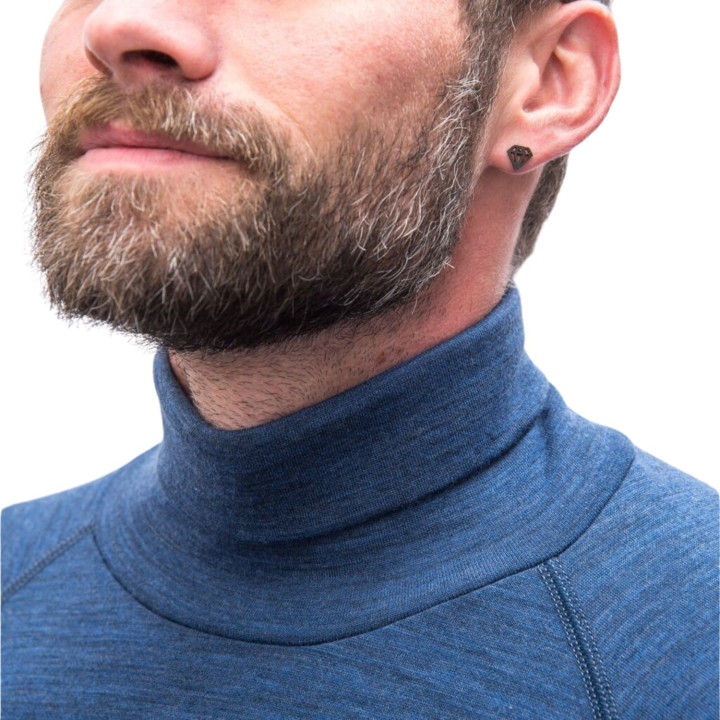 Koszulka SENSOR Merino Bold Tee LS Roll Neck Men cool blue