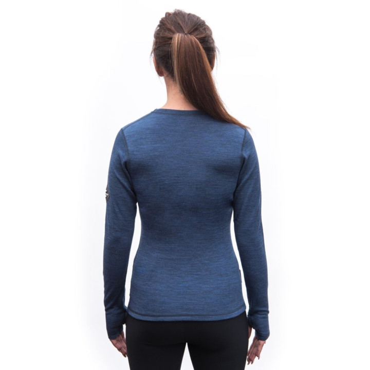 Koszulka SENSOR Merino Bold Tee LS Women cool blue
