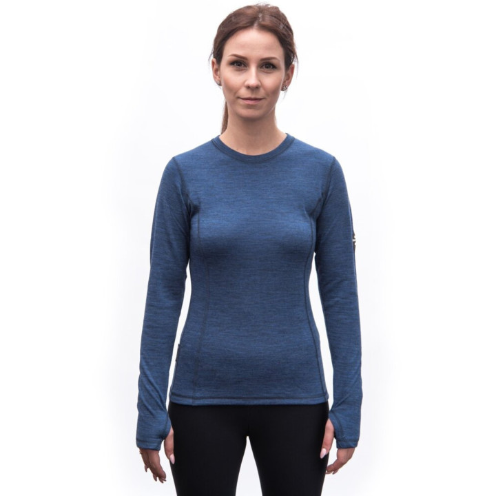 Koszulka SENSOR Merino Bold Tee LS Women cool blue