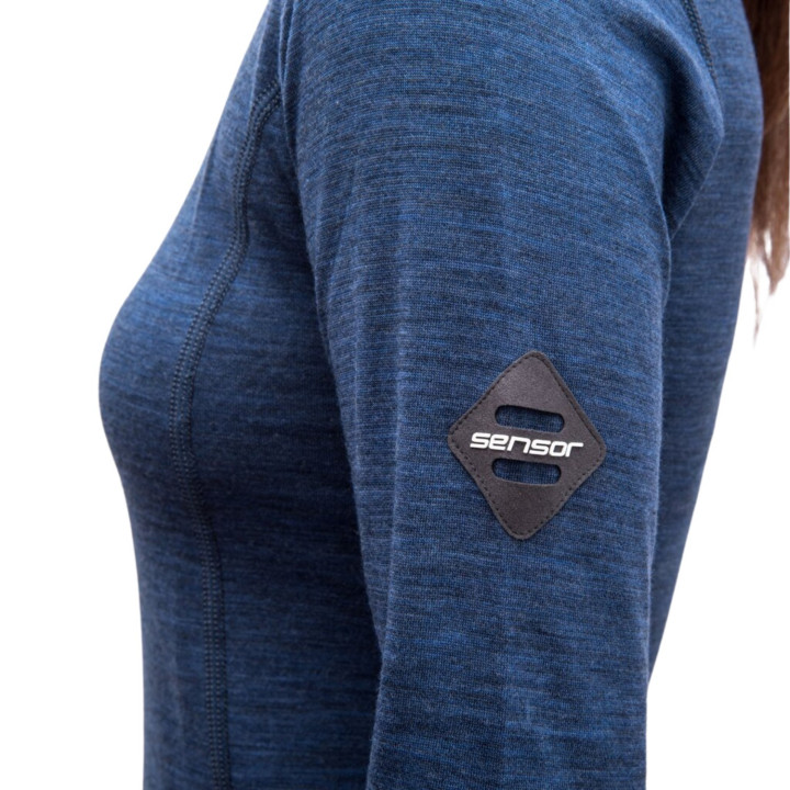 Koszulka SENSOR Merino Bold Tee LS Women cool blue