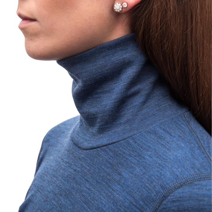 Koszulka SENSOR Merino Bold Tee LS Roll Neck Women cool blue