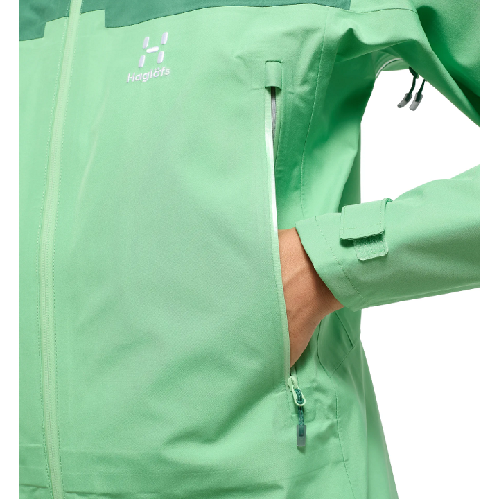 Kurtka HAGLOFS ROC Flash GTX Jacket Women mint stone/dk jelly green