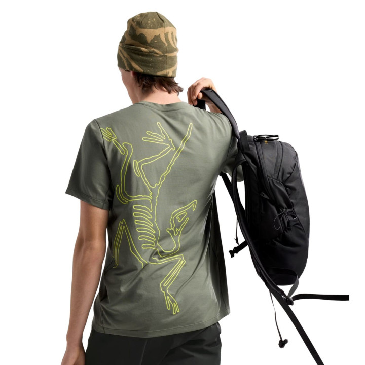 Koszulka ARC'TERYX Cormac Arc'Bird Logo Shirt SS Men's forage heather II