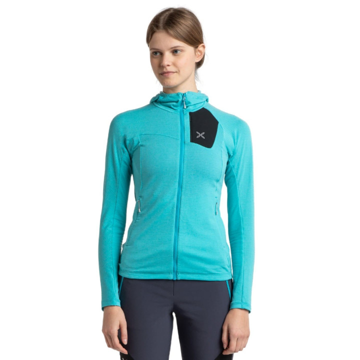 Bluza MONTURA Vertigo Power Grid H.Maglia Wmn turquoise
