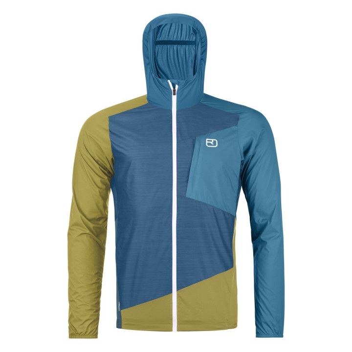 Kurtka ORTOVOX Windbreaker Jacket Men petrol blue