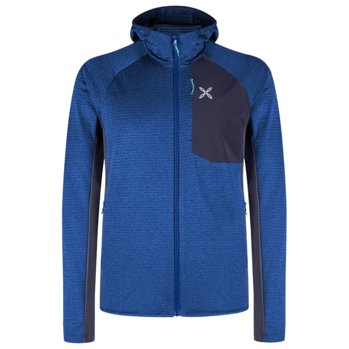Bluza MONTURA Dolomiti Hooded Maglia b.blue/graphite blue