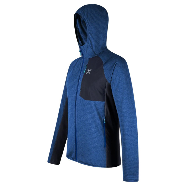 Bluza MONTURA Dolomiti Hooded Maglia b.blue/graphite blue
