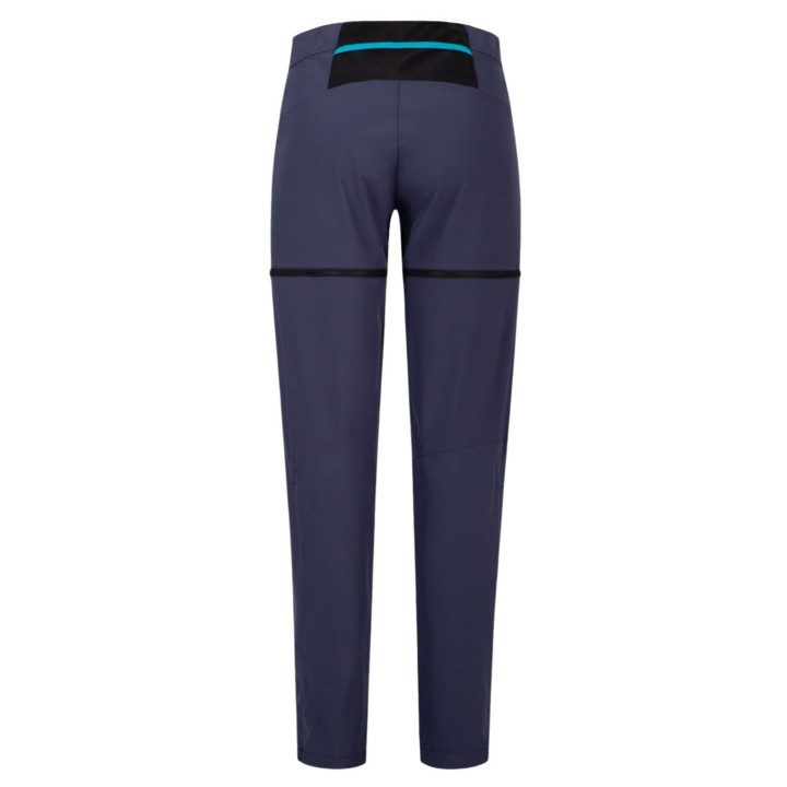 Spodnie MONTURA Rise Zip-Off Pants Woman graphite blue/turquoise