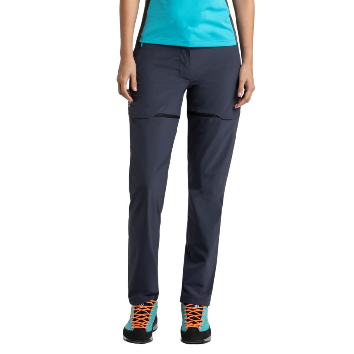 Spodnie MONTURA Rise Zip-Off Pants Woman graphite blue/turquoise