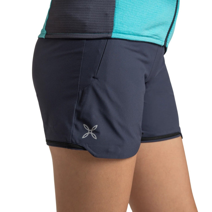 Spodnie MONTURA Rise Zip-Off Pants Woman graphite blue/turquoise