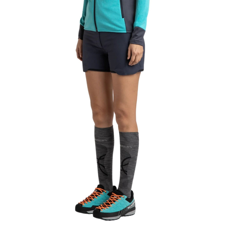 Spodnie MONTURA Rise Zip-Off Pants Woman graphite blue/turquoise