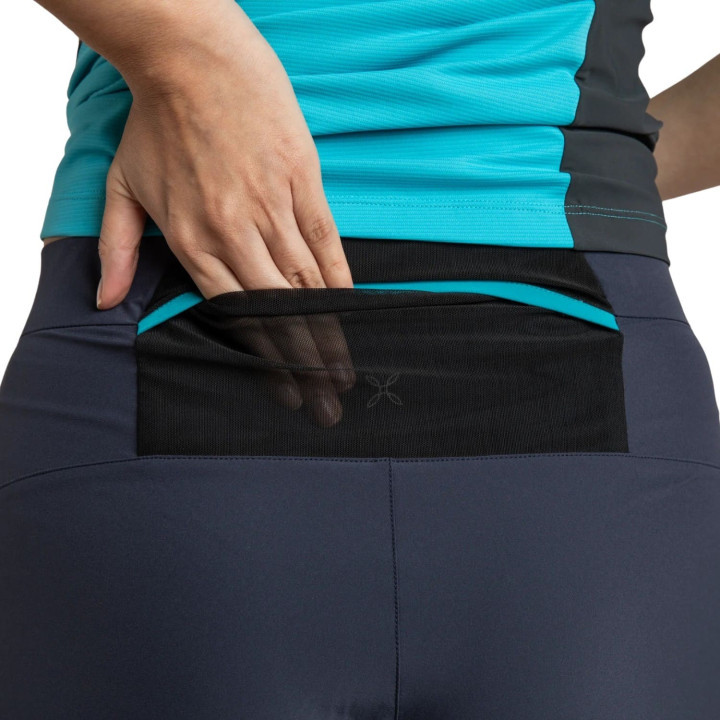Spodnie MONTURA Rise Zip-Off Pants Woman graphite blue/turquoise