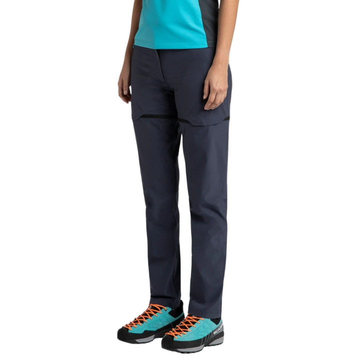 Spodnie MONTURA Rise Zip-Off Pants Woman graphite blue/turquoise