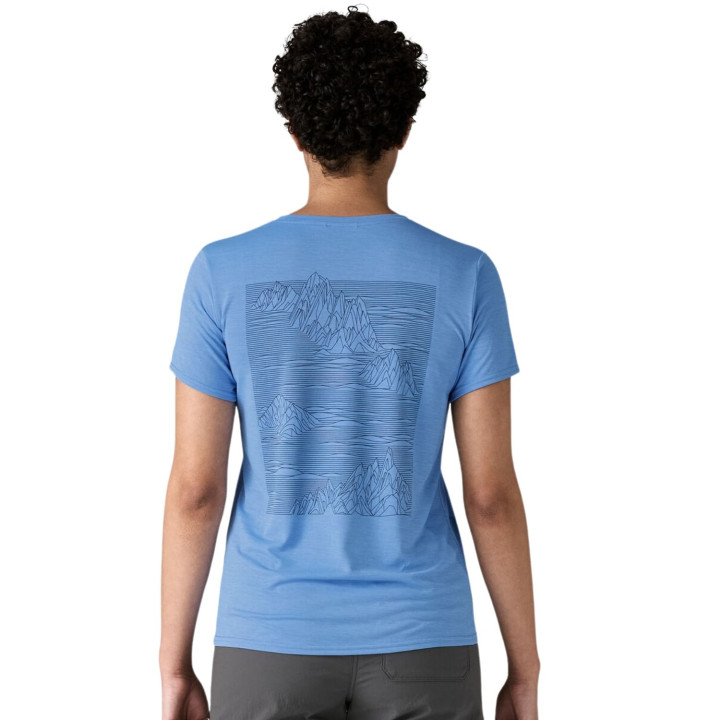 Koszulka PATAGONIA Women's Capilene® Cool Daily Graphic Shirt Strataspire Abundant Blue X-Dye