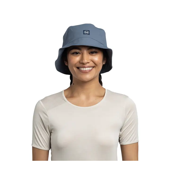 Kapelusz BUFF® ADVENTURE BUCKET HAT Solid Stone Blue