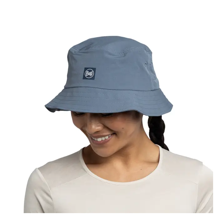 Kapelusz BUFF® ADVENTURE BUCKET HAT Solid Stone Blue