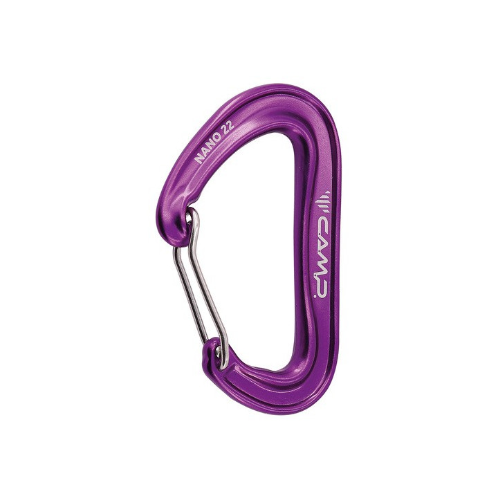 Karabinek wspinaczkowy CAMP NANO 22 purple