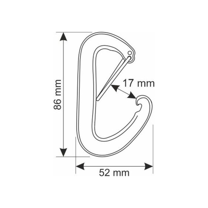 Karabinek wspinaczkowy CAMP NANO 22 titanium