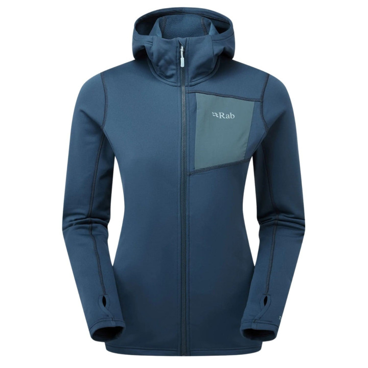 Bluza damska RAB Superflux Hoody tempest blue